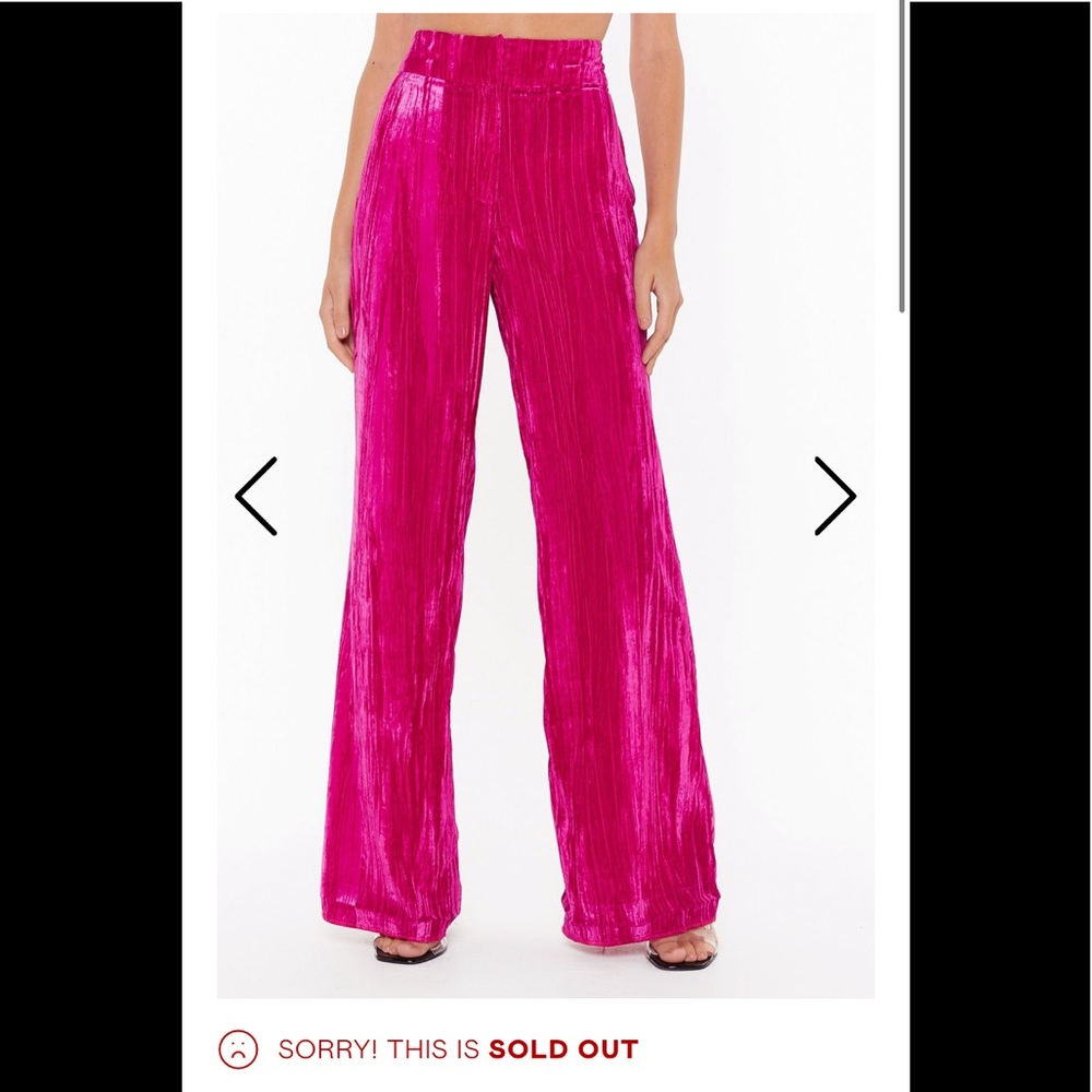 Pink high waisted pants